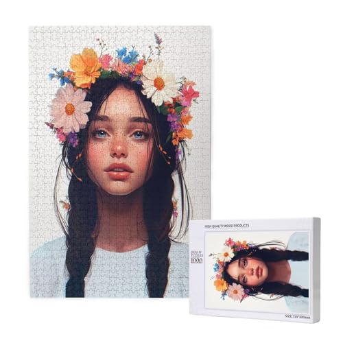 Puzzle 1500 Teile Blume Klassische Puzzles für Erwachsene Frau Anspruchsvolles und Lustig Kreatives Unterhaltungsspiel, Holzpuzzle für Erwachsene Als Geburtstags Feiertage Geschenk fur Frauen 2T-1781 von Tamalsj