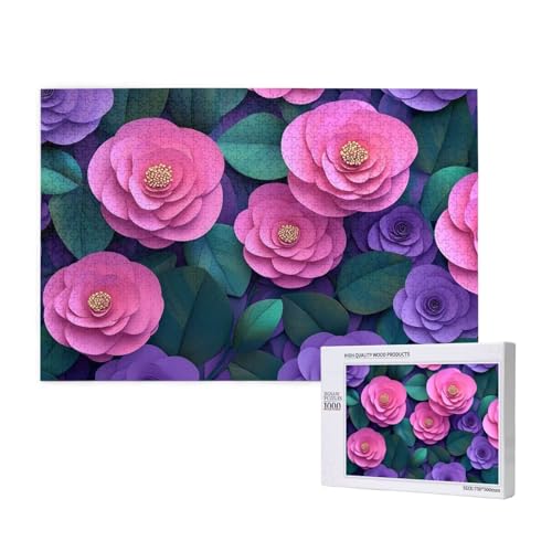 Puzzle 1500 Teile Blume Klassische Puzzles für Erwachsene Rosa Anspruchsvolles und Lustig Kreatives Unterhaltungsspiel,Holzpuzzle für Erwachsene Als Geburtstags Feiertage Geschenk fur Frauen 2T-448 Puzzle 1500 Teile Blume Klassische Puzzles für Erwachsene Rosa Anspruchsvolles und Lustig Kreatives Unterhaltungsspiel,Holzpuzzle für Erwachsene Als Geburtstags Feiertage Geschenk fur Frauen 2T-448 von Tamalsj
