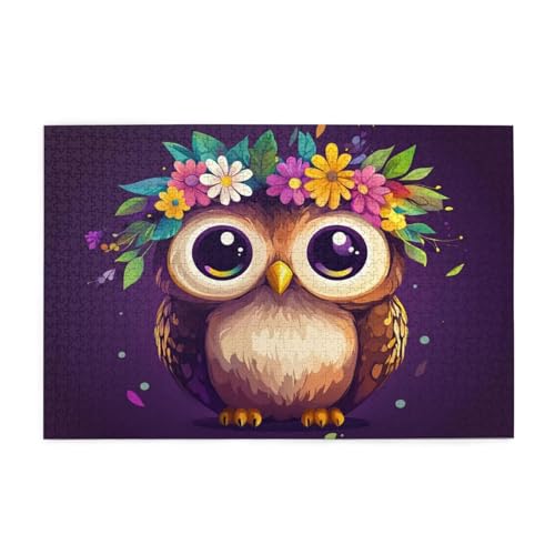 Puzzle 1500 Teile Eule, Blume Holz XXL Puzzle Erwachsene mit Schachtel und Poster, Schwierige, Herausfordernde und Interessant Spiele für Anfänger, Geschenke für Männer/Frauen Wohndekoration 1T-1402 Puzzle 1500 Teile Eule, Blume Holz XXL Puzzle Erwachsene mit Schachtel und Poster, Schwierige, Herausfordernde und Interessant Spiele für Anfänger, Geschenke für Männer/Frauen Wohndekoration 1T-1402 von Tamalsj