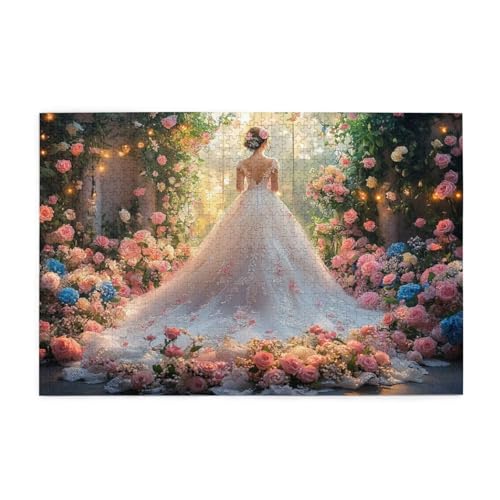 Puzzle 1500 Teile Frau, Blume Holz XXL Puzzle Erwachsene mit Schachtel und Poster, Schwierige, Herausfordernde und Interessant Spiele für Anfänger, Geschenke für Männer/Frauen Wohndekoration 1T-1594 Puzzle 1500 Teile Frau, Blume Holz XXL Puzzle Erwachsene mit Schachtel und Poster, Schwierige, Herausfordernde und Interessant Spiele für Anfänger, Geschenke für Männer/Frauen Wohndekoration 1T-1594 von Tamalsj