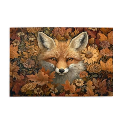 Puzzle 1500 Teile Fuchs, Blume Holz XXL Puzzle Erwachsene mit Schachtel und Poster, Schwierige, Herausfordernde und Interessant Spiele für Anfänger, Geschenke für Männer/Frauen Wohndekoration 1T-1647 Puzzle 1500 Teile Fuchs, Blume Holz XXL Puzzle Erwachsene mit Schachtel und Poster, Schwierige, Herausfordernde und Interessant Spiele für Anfänger, Geschenke für Männer/Frauen Wohndekoration 1T-1647 von Tamalsj