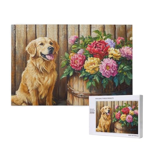 Puzzle 1500 Teile Hund Klassische Puzzles für Erwachsene Blume Anspruchsvolles und Lustig Kreatives Unterhaltungsspiel,Holzpuzzle für Erwachsene Als Geburtstags Feiertage Geschenk fur Frauen 2T-142 Puzzle 1500 Teile Hund Klassische Puzzles für Erwachsene Blume Anspruchsvolles und Lustig Kreatives Unterhaltungsspiel,Holzpuzzle für Erwachsene Als Geburtstags Feiertage Geschenk fur Frauen 2T-142 von Tamalsj