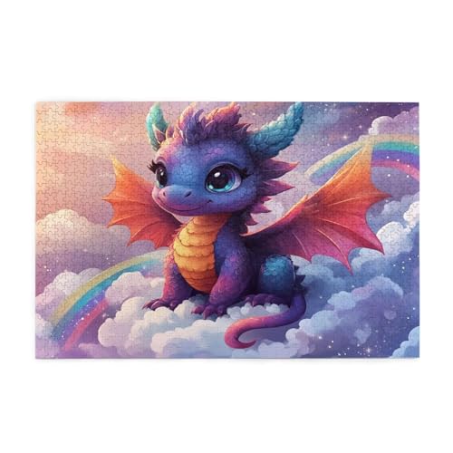 Puzzle 1500 Teile Karikatur, Drachen Holz XXL Puzzle Erwachsene mit Schachtel und Poster, Schwierige, Herausfordernde und Interessant Spiele für Anfänger, Frauen Wohndekoration Geschenke 1T-1656 Puzzle 1500 Teile Karikatur, Drachen Holz XXL Puzzle Erwachsene mit Schachtel und Poster, Schwierige, Herausfordernde und Interessant Spiele für Anfänger, Frauen Wohndekoration Geschenke 1T-1656 von Tamalsj
