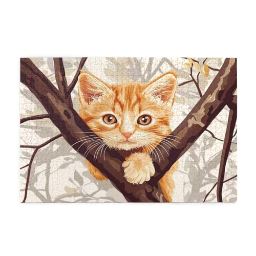 Puzzle 1500 Teile Katze, Baum Holz XXL Puzzle Erwachsene mit Schachtel und Poster, Schwierige, Herausfordernde und Interessant Spiele für Anfänger, Geschenke für Männer/Frauen Wohndekoration 1T-715 Puzzle 1500 Teile Katze, Baum Holz XXL Puzzle Erwachsene mit Schachtel und Poster, Schwierige, Herausfordernde und Interessant Spiele für Anfänger, Geschenke für Männer/Frauen Wohndekoration 1T-715 von Tamalsj