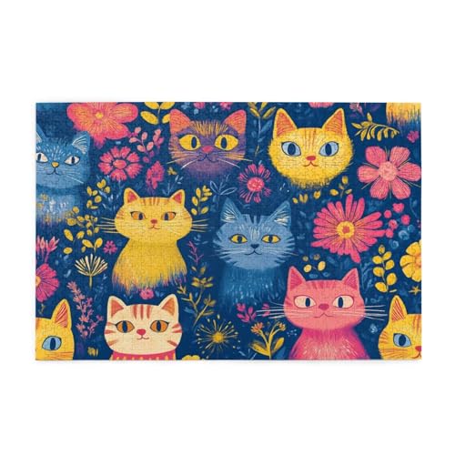 Puzzle 1500 Teile Katze, Blume Holz XXL Puzzle Erwachsene mit Schachtel und Poster, Schwierige, Herausfordernde und Interessant Spiele für Anfänger, Geschenke für Männer/Frauen Wohndekoration 1T-810 Puzzle 1500 Teile Katze, Blume Holz XXL Puzzle Erwachsene mit Schachtel und Poster, Schwierige, Herausfordernde und Interessant Spiele für Anfänger, Geschenke für Männer/Frauen Wohndekoration 1T-810 von Tamalsj