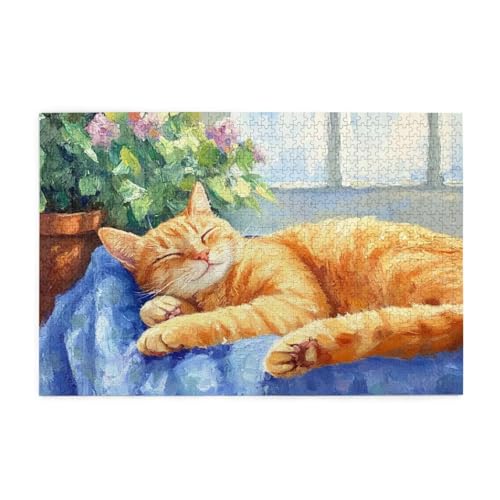 Puzzle 1500 Teile Katze, Blume Holz XXL Puzzle Erwachsene mit Schachtel und Poster, Schwierige, Herausfordernde und Interessant Spiele für Anfänger, Geschenke für Männer/Frauen Wohndekoration 1T-1576 Puzzle 1500 Teile Katze, Blume Holz XXL Puzzle Erwachsene mit Schachtel und Poster, Schwierige, Herausfordernde und Interessant Spiele für Anfänger, Geschenke für Männer/Frauen Wohndekoration 1T-1576 von Tamalsj