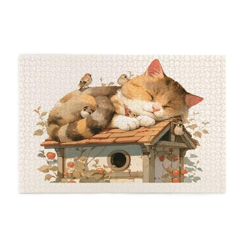 Puzzle 1500 Teile Katze, Niedlich Holz XXL Puzzle Erwachsene mit Schachtel und Poster, Schwierige, Herausfordernde und Interessant Spiele für Anfänger, Männer/Frauen Wohndekoration Geschenke 1T-1227 Puzzle 1500 Teile Katze, Niedlich Holz XXL Puzzle Erwachsene mit Schachtel und Poster, Schwierige, Herausfordernde und Interessant Spiele für Anfänger, Männer/Frauen Wohndekoration Geschenke 1T-1227 von Tamalsj