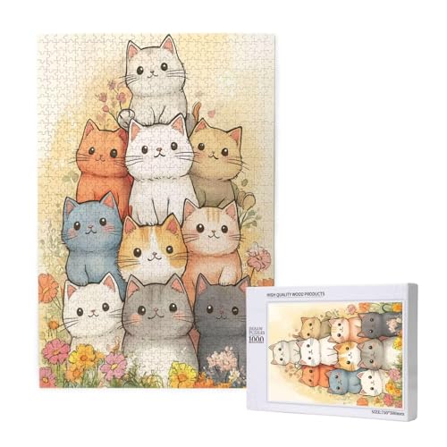 Puzzle 1500 Teile Katze Klassische Puzzles für Erwachsene Blume Anspruchsvolles und Lustig Kreatives Unterhaltungsspiel, Holzpuzzle für Erwachsene Als Geburtstags Feiertage Geschenk fur Frauen 2T-1975 Puzzle 1500 Teile Katze Klassische Puzzles für Erwachsene Blume Anspruchsvolles und Lustig Kreatives Unterhaltungsspiel, Holzpuzzle für Erwachsene Als Geburtstags Feiertage Geschenk fur Frauen 2T-1975 von Tamalsj