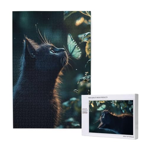 Puzzle 1500 Teile Katze Klassische Puzzles für Erwachsene Schmetterling Anspruchsvolles und Lustig Kreatives Unterhaltungsspiel, Holzpuzzle für Erwachsene Als Feiertage Geschenk fur Frauen 2T-1413 Puzzle 1500 Teile Katze Klassische Puzzles für Erwachsene Schmetterling Anspruchsvolles und Lustig Kreatives Unterhaltungsspiel, Holzpuzzle für Erwachsene Als Feiertage Geschenk fur Frauen 2T-1413 von Tamalsj