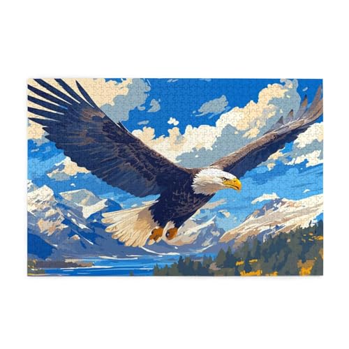 Puzzle 1500 Teile Landschaft, Adler Holz XXL Puzzle Erwachsene mit Schachtel und Poster, Schwierige, Herausfordernde und Interessant Spiele für Anfänger, Männer/Frauen Wohndekoration Geschenke 1T-1181 Puzzle 1500 Teile Landschaft, Adler Holz XXL Puzzle Erwachsene mit Schachtel und Poster, Schwierige, Herausfordernde und Interessant Spiele für Anfänger, Männer/Frauen Wohndekoration Geschenke 1T-1181 von Tamalsj