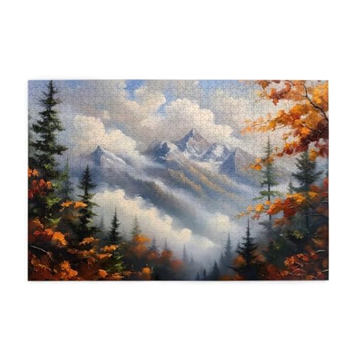 Puzzle 1500 Teile Landschaft, Baum Holz XXL Puzzle Erwachsene mit Schachtel und Poster, Schwierige, Herausfordernde und Interessant Spiele für Anfänger, Männer/Frauen Wohndekoration Geschenke 1T-1772 Puzzle 1500 Teile Landschaft, Baum Holz XXL Puzzle Erwachsene mit Schachtel und Poster, Schwierige, Herausfordernde und Interessant Spiele für Anfänger, Männer/Frauen Wohndekoration Geschenke 1T-1772 von Tamalsj