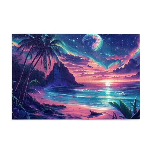 Puzzle 1500 Teile Landschaft, Mond Holz XXL Puzzle Erwachsene mit Schachtel und Poster, Schwierige, Herausfordernde und Interessant Spiele für Anfänger, Männer/Frauen Wohndekoration Geschenke 1T-1448 Puzzle 1500 Teile Landschaft, Mond Holz XXL Puzzle Erwachsene mit Schachtel und Poster, Schwierige, Herausfordernde und Interessant Spiele für Anfänger, Männer/Frauen Wohndekoration Geschenke 1T-1448 von Tamalsj
