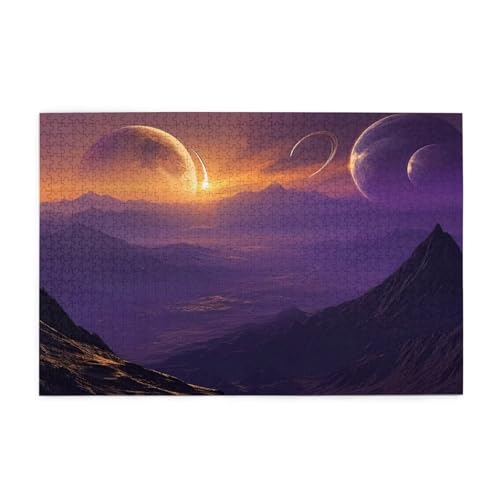 Puzzle 1500 Teile Landschaft, Planet Holz XXL Puzzle Erwachsene mit Schachtel und Poster, Schwierige, Herausfordernde und Interessant Spiele für Anfänger, Frauen Wohndekoration Geschenke 1T-1975 Puzzle 1500 Teile Landschaft, Planet Holz XXL Puzzle Erwachsene mit Schachtel und Poster, Schwierige, Herausfordernde und Interessant Spiele für Anfänger, Frauen Wohndekoration Geschenke 1T-1975 von Tamalsj
