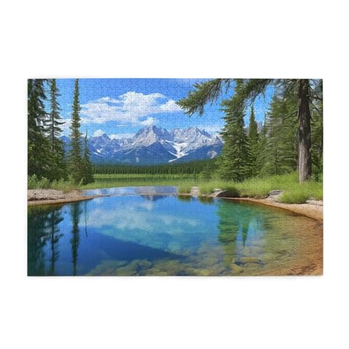 Puzzle 1500 Teile Landschaft, See Holz XXL Puzzle Erwachsene mit Schachtel und Poster, Schwierige, Herausfordernde und Interessant Spiele für Anfänger, Männer/Frauen Wohndekoration Geschenke 1T-1864 Puzzle 1500 Teile Landschaft, See Holz XXL Puzzle Erwachsene mit Schachtel und Poster, Schwierige, Herausfordernde und Interessant Spiele für Anfänger, Männer/Frauen Wohndekoration Geschenke 1T-1864 von Tamalsj