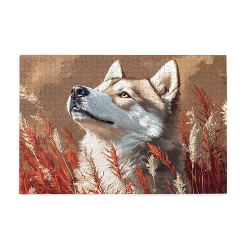 Puzzle 1500 Teile Landschaft, Wolf Holz XXL Puzzle Erwachsene mit Schachtel und Poster, Schwierige, Herausfordernde und Interessant Spiele für Anfänger, Männer/Frauen Wohndekoration Geschenke 1T-664 Puzzle 1500 Teile Landschaft, Wolf Holz XXL Puzzle Erwachsene mit Schachtel und Poster, Schwierige, Herausfordernde und Interessant Spiele für Anfänger, Männer/Frauen Wohndekoration Geschenke 1T-664 von Tamalsj