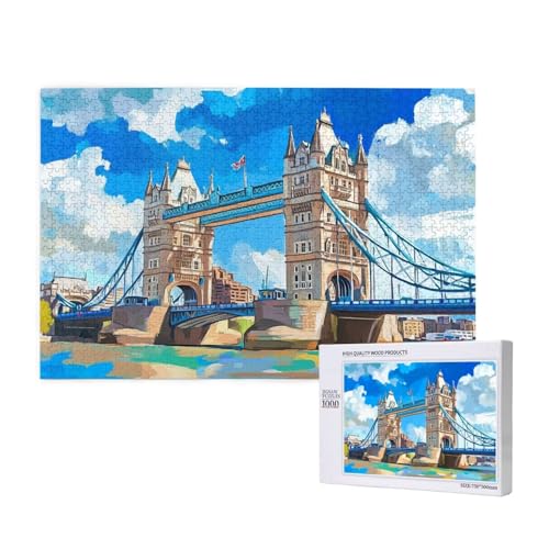 Puzzle 1500 Teile London Klassische Puzzles für Erwachsene Brücke Entspannen und Lustig Kreatives Unterhaltungsspiel, Holzpuzzle für Erwachsene Als Geburtstags Feiertage Geschenk fur Frauen 2T-582 Puzzle 1500 Teile London Klassische Puzzles für Erwachsene Brücke Entspannen und Lustig Kreatives Unterhaltungsspiel, Holzpuzzle für Erwachsene Als Geburtstags Feiertage Geschenk fur Frauen 2T-582 von Tamalsj