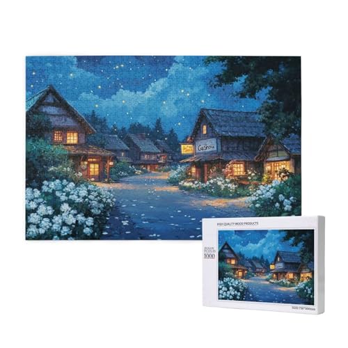 Puzzle 1500 Teile Nachtansicht Klassische Puzzles für Erwachsene Kleine Stadt Anspruchsvolles und Lustig Kreatives Unterhaltungsspiel,Holzpuzzle für Erwachsene Als Feiertage Geschenk fur Frauen 2T-188 Puzzle 1500 Teile Nachtansicht Klassische Puzzles für Erwachsene Kleine Stadt Anspruchsvolles und Lustig Kreatives Unterhaltungsspiel,Holzpuzzle für Erwachsene Als Feiertage Geschenk fur Frauen 2T-188 von Tamalsj