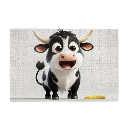 Puzzle 1500 Teile Niedlich, Ochse Holz XXL Puzzle Erwachsene mit Schachtel und Poster, Schwierige, Herausfordernde und Interessant Spiele für Anfänger, Männer/Frauen Wohndekoration Geschenke 1T-496 Puzzle 1500 Teile Niedlich, Ochse Holz XXL Puzzle Erwachsene mit Schachtel und Poster, Schwierige, Herausfordernde und Interessant Spiele für Anfänger, Männer/Frauen Wohndekoration Geschenke 1T-496 von Tamalsj
