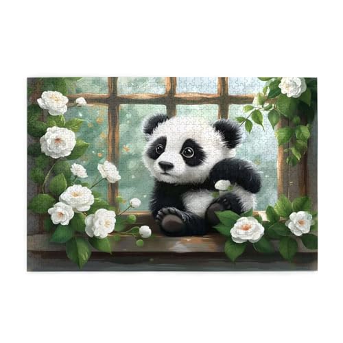 Puzzle 1500 Teile Panda, Blume Holz XXL Puzzle Erwachsene mit Schachtel und Poster, Schwierige, Herausfordernde und Interessant Spiele für Anfänger, Geschenke für Männer/Frauen Wohndekoration 1T-2100 Puzzle 1500 Teile Panda, Blume Holz XXL Puzzle Erwachsene mit Schachtel und Poster, Schwierige, Herausfordernde und Interessant Spiele für Anfänger, Geschenke für Männer/Frauen Wohndekoration 1T-2100 von Tamalsj