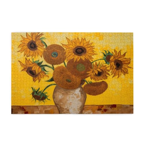 Puzzle 1500 Teile Sonnenblume, Landschaft Holz XXL Puzzle Erwachsene mit Schachtel und Poster, Schwierige, Herausfordernde und Interessant Spiele für Anfänger, Frauen Wohndekoration Geschenke 1T-68 Puzzle 1500 Teile Sonnenblume, Landschaft Holz XXL Puzzle Erwachsene mit Schachtel und Poster, Schwierige, Herausfordernde und Interessant Spiele für Anfänger, Frauen Wohndekoration Geschenke 1T-68 von Tamalsj