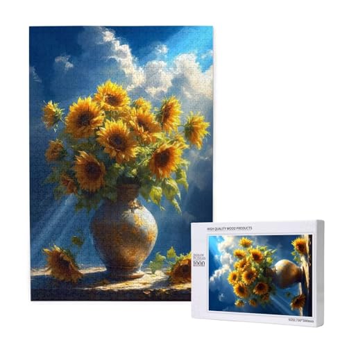 Puzzle 1500 Teile Sonnenblume Klassische Puzzles für Erwachsene Landschaft Anspruchsvolles und Lustig Kreatives Unterhaltungsspiel, Holzpuzzle für Erwachsene Als Feiertage Geschenk fur Frauen 2T-1631 Puzzle 1500 Teile Sonnenblume Klassische Puzzles für Erwachsene Landschaft Anspruchsvolles und Lustig Kreatives Unterhaltungsspiel, Holzpuzzle für Erwachsene Als Feiertage Geschenk fur Frauen 2T-1631 von Tamalsj