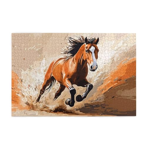 Puzzle 1500 Teile Tier, Landschaft Holz XXL Puzzle Erwachsene mit Schachtel und Poster, Schwierige, Herausfordernde und Interessant Spiele für Anfänger, Männer/Frauen Wohndekoration Geschenke 1T-1353 von Tamalsj