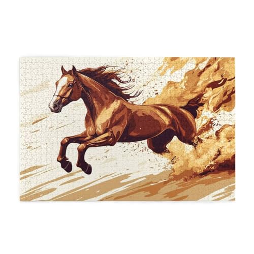 Puzzle 1500 Teile Tier, Tier Holz XXL Puzzle Erwachsene mit Schachtel und Poster, Schwierige, Herausfordernde und Interessant Spiele für Anfänger, Geschenke für Männer/Frauen Wohndekoration 1T-1574 von Tamalsj