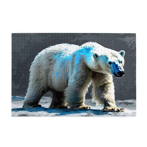 Puzzle 1500 Teile Tier, Tragen Holz XXL Puzzle Erwachsene mit Schachtel und Poster, Schwierige, Herausfordernde und Interessant Spiele für Anfänger, Geschenke für Männer/Frauen Wohndekoration 1T-1966 von Tamalsj