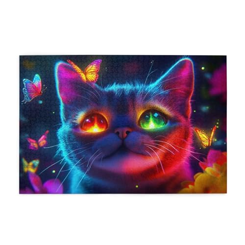 Puzzle 1500 Teile Traum, Katze Holz XXL Puzzle Erwachsene mit Schachtel und Poster, Schwierige, Herausfordernde und Interessant Spiele für Anfänger, Geschenke für Männer/Frauen Wohndekoration 1T-1738 Puzzle 1500 Teile Traum, Katze Holz XXL Puzzle Erwachsene mit Schachtel und Poster, Schwierige, Herausfordernde und Interessant Spiele für Anfänger, Geschenke für Männer/Frauen Wohndekoration 1T-1738 von Tamalsj
