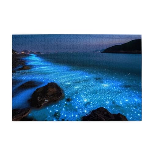 Puzzle 1500 Teile Traum, Meer Holz XXL Puzzle Erwachsene mit Schachtel und Poster, Schwierige, Herausfordernde und Interessant Spiele für Anfänger, Geschenke für Männer/Frauen Wohndekoration 1T-1941 von Tamalsj