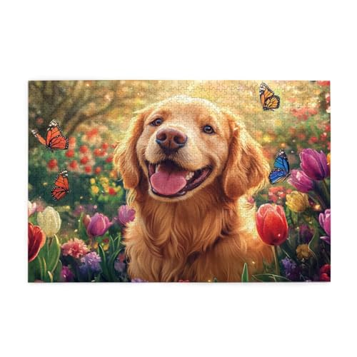 Puzzle 1500 Teile Tulpe, Hund Holz XXL Puzzle Erwachsene mit Schachtel und Poster, Schwierige, Herausfordernde und Interessant Spiele für Anfänger, Geschenke für Männer/Frauen Wohndekoration 1T-1575 Puzzle 1500 Teile Tulpe, Hund Holz XXL Puzzle Erwachsene mit Schachtel und Poster, Schwierige, Herausfordernde und Interessant Spiele für Anfänger, Geschenke für Männer/Frauen Wohndekoration 1T-1575 von Tamalsj