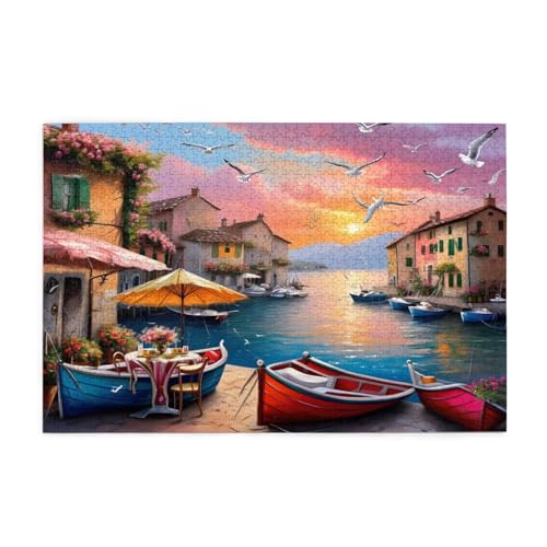 Puzzle 1500 Teile Venedig, Sonnenuntergang Holz XXL Puzzle Erwachsene mit Schachtel und Poster, Schwierige, Herausfordernde und Interessant Spiele für Anfänger, Frauen Wohndekoration Geschenke 1T-1100 Puzzle 1500 Teile Venedig, Sonnenuntergang Holz XXL Puzzle Erwachsene mit Schachtel und Poster, Schwierige, Herausfordernde und Interessant Spiele für Anfänger, Frauen Wohndekoration Geschenke 1T-1100 von Tamalsj