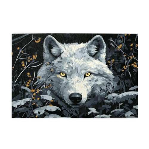 Puzzle 1500 Teile Wolf, Landschaft Holz XXL Puzzle Erwachsene mit Schachtel und Poster, Schwierige, Herausfordernde und Interessant Spiele für Anfänger, Männer/Frauen Wohndekoration Geschenke 1T-707 Puzzle 1500 Teile Wolf, Landschaft Holz XXL Puzzle Erwachsene mit Schachtel und Poster, Schwierige, Herausfordernde und Interessant Spiele für Anfänger, Männer/Frauen Wohndekoration Geschenke 1T-707 von Tamalsj