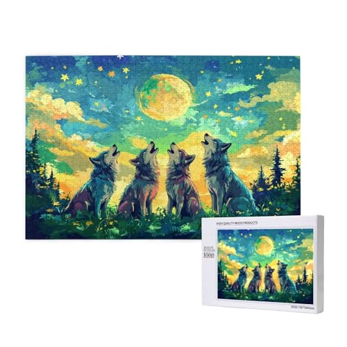Puzzle 1500 Teile Wolf Klassische Puzzles für Erwachsene Mond Anspruchsvolles und Lustig Kreatives Unterhaltungsspiel,Holzpuzzle für Erwachsene Als Geburtstags und Feiertage Geschenk fur Frauen 2T-580 Puzzle 1500 Teile Wolf Klassische Puzzles für Erwachsene Mond Anspruchsvolles und Lustig Kreatives Unterhaltungsspiel,Holzpuzzle für Erwachsene Als Geburtstags und Feiertage Geschenk fur Frauen 2T-580 von Tamalsj