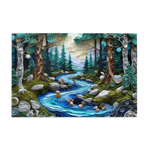 Puzzle 3000 Teile Abstrakt, Wald Holz XXL Puzzle Erwachsene mit Schachtel und Poster, Schwierige, Herausfordernde und Interessant Spiele für Anfänger, Männer/Frauen Wohndekoration Geschenke 1T-1812 Puzzle 3000 Teile Abstrakt, Wald Holz XXL Puzzle Erwachsene mit Schachtel und Poster, Schwierige, Herausfordernde und Interessant Spiele für Anfänger, Männer/Frauen Wohndekoration Geschenke 1T-1812 von Tamalsj