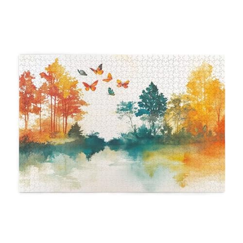 Puzzle 3000 Teile Baum, Schmetterling Holz XXL Puzzle Erwachsene mit Schachtel und Poster, Schwierige, Herausfordernde und Interessant Spiele für Anfänger, Frauen Wohndekoration Geschenke 1T-1311 Puzzle 3000 Teile Baum, Schmetterling Holz XXL Puzzle Erwachsene mit Schachtel und Poster, Schwierige, Herausfordernde und Interessant Spiele für Anfänger, Frauen Wohndekoration Geschenke 1T-1311 von Tamalsj