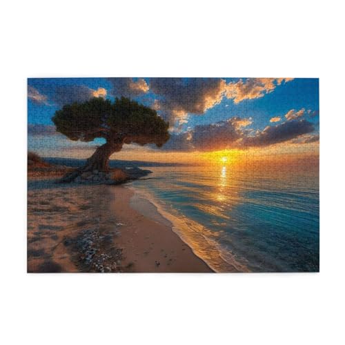 Puzzle 3000 Teile Baum, Sonnenuntergang Holz XXL Puzzle Erwachsene mit Schachtel und Poster, Schwierige, Herausfordernde und Interessant Spiele für Anfänger, Frauen Wohndekoration Geschenke 1T-1062 Puzzle 3000 Teile Baum, Sonnenuntergang Holz XXL Puzzle Erwachsene mit Schachtel und Poster, Schwierige, Herausfordernde und Interessant Spiele für Anfänger, Frauen Wohndekoration Geschenke 1T-1062 von Tamalsj