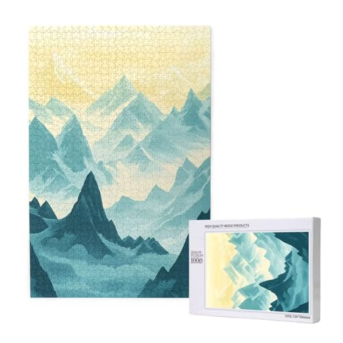Puzzle 3000 Teile Berg Klassische Puzzles für Erwachsene Einfachheit Anspruchsvolles und Lustig Kreatives Unterhaltungsspiel, Holzpuzzle für Erwachsene Als Feiertage Geschenk fur Frauen 2T-1354 von Tamalsj