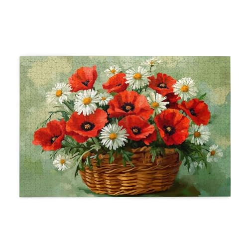 Puzzle 3000 Teile Blume, Gänseblümchen Holz XXL Puzzle Erwachsene mit Schachtel und Poster, Schwierige, Herausfordernde und Interessant Spiele für Anfänger, Frauen Wohndekoration Geschenke 1T-748 Puzzle 3000 Teile Blume, Gänseblümchen Holz XXL Puzzle Erwachsene mit Schachtel und Poster, Schwierige, Herausfordernde und Interessant Spiele für Anfänger, Frauen Wohndekoration Geschenke 1T-748 von Tamalsj