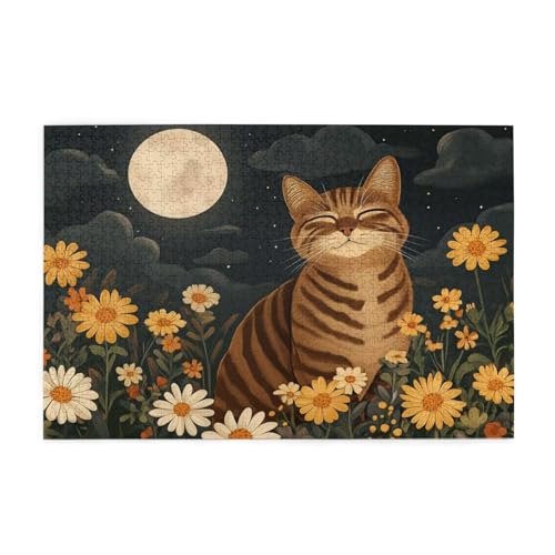 Puzzle 3000 Teile Blume, Katze Holz XXL Puzzle Erwachsene mit Schachtel und Poster, Schwierige, Herausfordernde und Interessant Spiele für Anfänger, Geschenke für Männer/Frauen Wohndekoration 1T-1694 Puzzle 3000 Teile Blume, Katze Holz XXL Puzzle Erwachsene mit Schachtel und Poster, Schwierige, Herausfordernde und Interessant Spiele für Anfänger, Geschenke für Männer/Frauen Wohndekoration 1T-1694 von Tamalsj