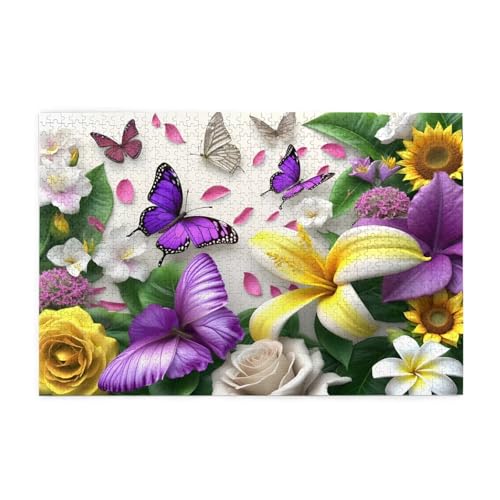 Puzzle 3000 Teile Blume, Schmetterling Holz XXL Puzzle Erwachsene mit Schachtel und Poster, Schwierige, Herausfordernde und Interessant Spiele für Anfänger, Frauen Wohndekoration Geschenke 1T-1970 Puzzle 3000 Teile Blume, Schmetterling Holz XXL Puzzle Erwachsene mit Schachtel und Poster, Schwierige, Herausfordernde und Interessant Spiele für Anfänger, Frauen Wohndekoration Geschenke 1T-1970 von Tamalsj