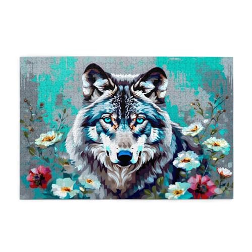 Puzzle 3000 Teile Blume, Wolf Holz XXL Puzzle Erwachsene mit Schachtel und Poster, Schwierige, Herausfordernde und Interessant Spiele für Anfänger, Geschenke für Männer/Frauen Wohndekoration 1T-1030 Puzzle 3000 Teile Blume, Wolf Holz XXL Puzzle Erwachsene mit Schachtel und Poster, Schwierige, Herausfordernde und Interessant Spiele für Anfänger, Geschenke für Männer/Frauen Wohndekoration 1T-1030 von Tamalsj