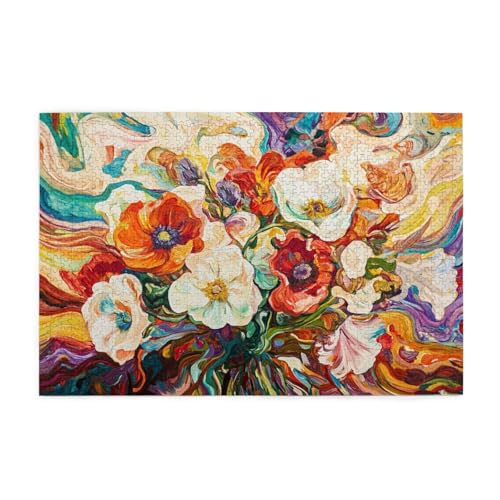 Puzzle 3000 Teile Bunt, Blume Holz XXL Puzzle Erwachsene mit Schachtel und Poster, Schwierige, Herausfordernde und Interessant Spiele für Anfänger, Geschenke für Männer/Frauen Wohndekoration 1T-191 Puzzle 3000 Teile Bunt, Blume Holz XXL Puzzle Erwachsene mit Schachtel und Poster, Schwierige, Herausfordernde und Interessant Spiele für Anfänger, Geschenke für Männer/Frauen Wohndekoration 1T-191 von Tamalsj