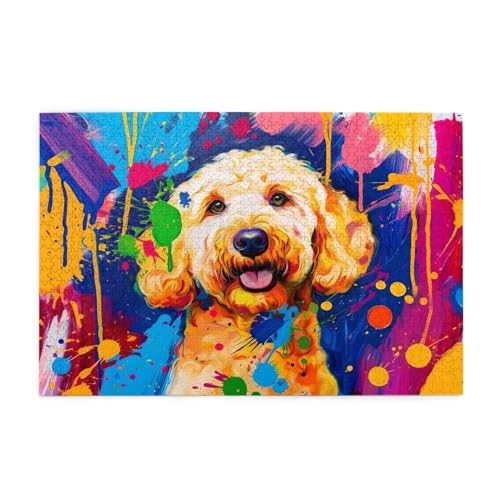 Puzzle 3000 Teile Bunt, Hund Holz XXL Puzzle Erwachsene mit Schachtel und Poster, Schwierige, Herausfordernde und Interessant Spiele für Anfänger, Geschenke für Männer/Frauen Wohndekoration 1T-1932 Puzzle 3000 Teile Bunt, Hund Holz XXL Puzzle Erwachsene mit Schachtel und Poster, Schwierige, Herausfordernde und Interessant Spiele für Anfänger, Geschenke für Männer/Frauen Wohndekoration 1T-1932 von Tamalsj
