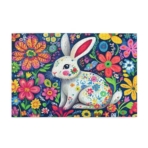 Puzzle 3000 Teile Bunt, Kaninchen Holz XXL Puzzle Erwachsene mit Schachtel und Poster, Schwierige, Herausfordernde und Interessant Spiele für Anfänger, Männer/Frauen Wohndekoration Geschenke 1T-1665 Puzzle 3000 Teile Bunt, Kaninchen Holz XXL Puzzle Erwachsene mit Schachtel und Poster, Schwierige, Herausfordernde und Interessant Spiele für Anfänger, Männer/Frauen Wohndekoration Geschenke 1T-1665 von Tamalsj