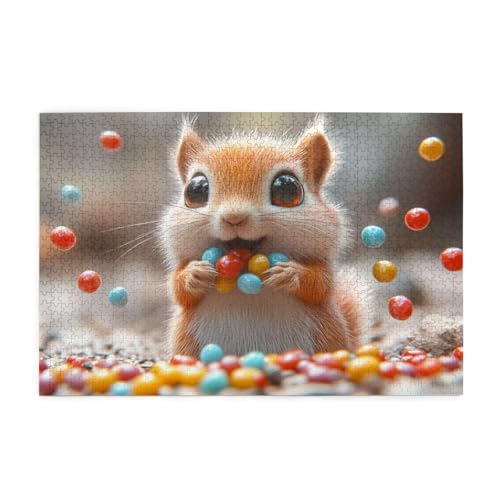 Puzzle 3000 Teile Eichhörnchen, Bunt Holz XXL Puzzle Erwachsene mit Schachtel und Poster, Schwierige, Herausfordernde und Interessant Spiele für Anfänger, Frauen Wohndekoration Geschenke 1T-1755 Puzzle 3000 Teile Eichhörnchen, Bunt Holz XXL Puzzle Erwachsene mit Schachtel und Poster, Schwierige, Herausfordernde und Interessant Spiele für Anfänger, Frauen Wohndekoration Geschenke 1T-1755 von Tamalsj