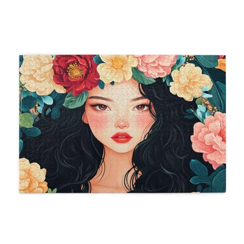 Puzzle 3000 Teile Frau, Blume Holz XXL Puzzle Erwachsene mit Schachtel und Poster, Schwierige, Herausfordernde und Interessant Spiele für Anfänger, Geschenke für Männer/Frauen Wohndekoration 1T-1732 Puzzle 3000 Teile Frau, Blume Holz XXL Puzzle Erwachsene mit Schachtel und Poster, Schwierige, Herausfordernde und Interessant Spiele für Anfänger, Geschenke für Männer/Frauen Wohndekoration 1T-1732 von Tamalsj