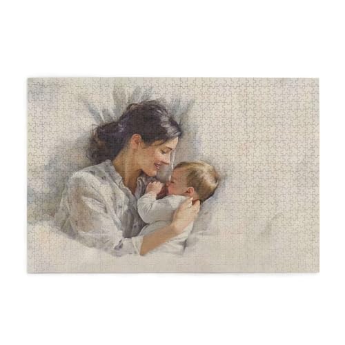 Puzzle 3000 Teile Frau, Wärme Holz XXL Puzzle Erwachsene mit Schachtel und Poster, Schwierige, Herausfordernde und Interessant Spiele für Anfänger, Geschenke für Männer/Frauen Wohndekoration 1T-866 von Tamalsj