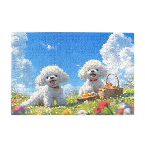 Puzzle 3000 Teile Glück, Hund Holz XXL Puzzle Erwachsene mit Schachtel und Poster, Schwierige, Herausfordernde und Interessant Spiele für Anfänger, Geschenke für Männer/Frauen Wohndekoration 1T-860 Puzzle 3000 Teile Glück, Hund Holz XXL Puzzle Erwachsene mit Schachtel und Poster, Schwierige, Herausfordernde und Interessant Spiele für Anfänger, Geschenke für Männer/Frauen Wohndekoration 1T-860 von Tamalsj
