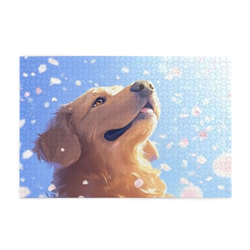Puzzle 3000 Teile Hund, Niedlich Holz XXL Puzzle Erwachsene mit Schachtel und Poster, Schwierige, Herausfordernde und Interessant Spiele für Anfänger, Geschenke für Männer/Frauen Wohndekoration 1T-481 von Tamalsj
